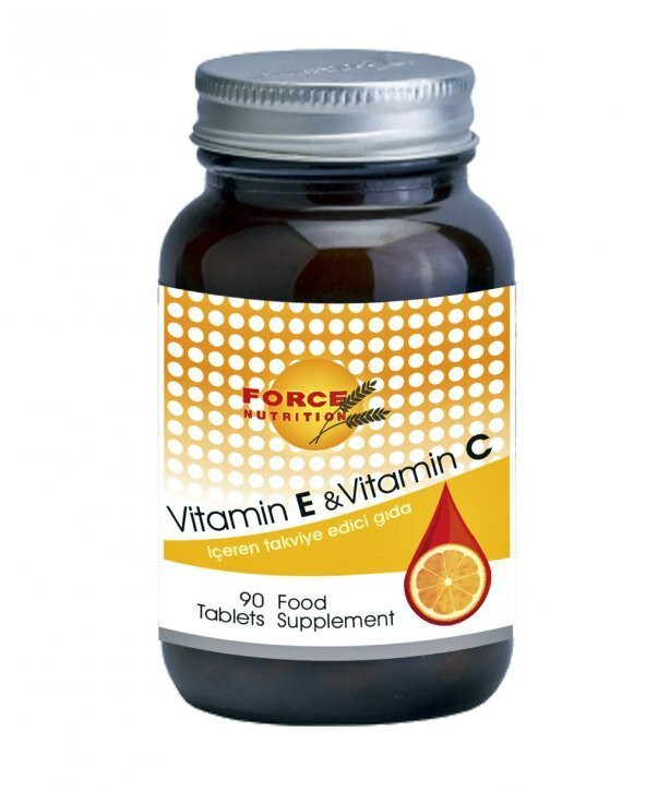 Force Nutrition Vitamin E - Vitamin C 90 Tablet 2 Kutu