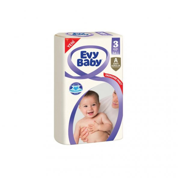 EVY Baby Ekonomik 5-9kg Midi No:3 54 adet