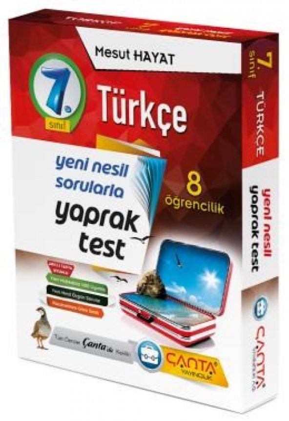 ÇANTA YAYINLARI 7.Sınıf Türkçe 8 Öğrencilik Yaprak Test 2019