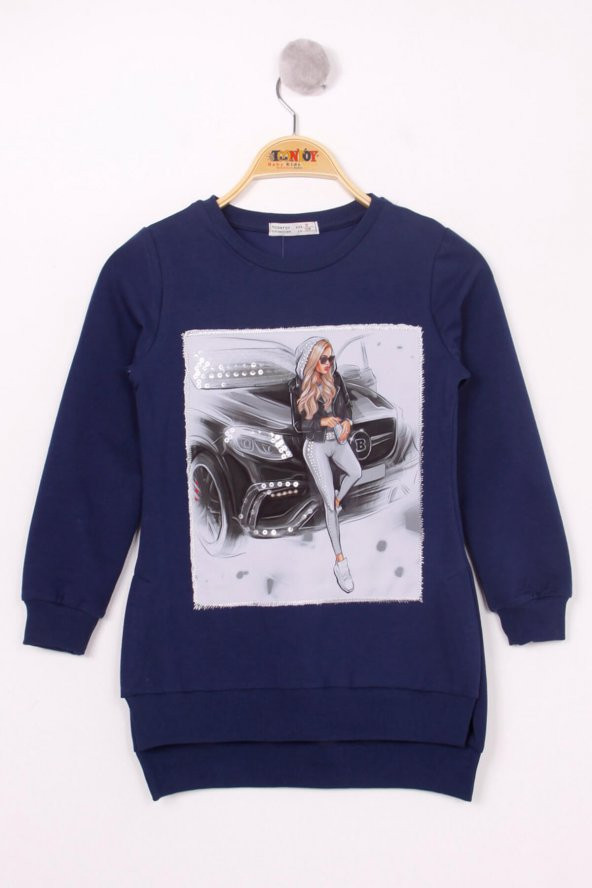 Toontoy Kız Çocuk Sweatshirt Kız Baskılı - 5