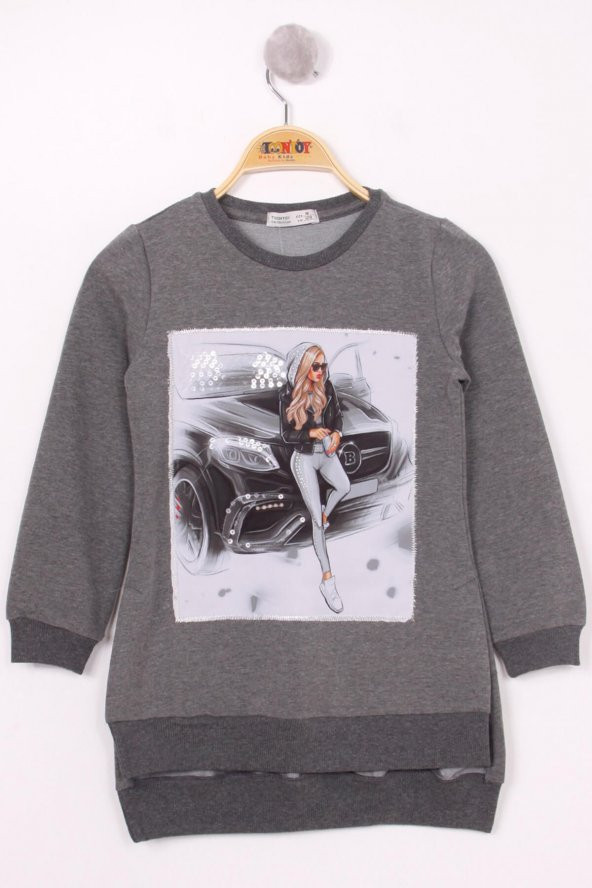 Toontoy Kız Çocuk Sweatshirt Kız Baskılı - 6