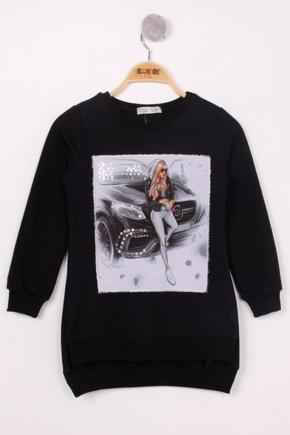 Toontoy Kız  Çocuk Sweatshirt Kız Baskılı - 7