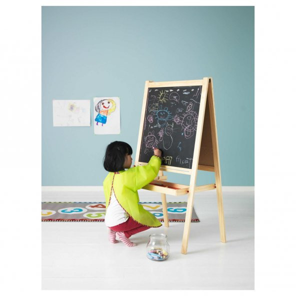 IKEA Mala Yazı Resim Çizim Tahtası Çift Taraflı Ayaklı Şövale - AYNI GÜN GÖNDERİ - KARGO BEDAVA - 3