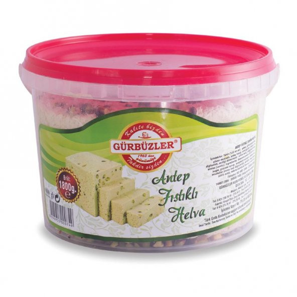 Antep Fıstıklı Helva 1800 Gram