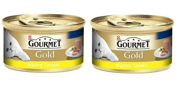 Gourmet Kıyılmış Tavuk Etli Kedi Yaş Maması 85 gr X 2 adet