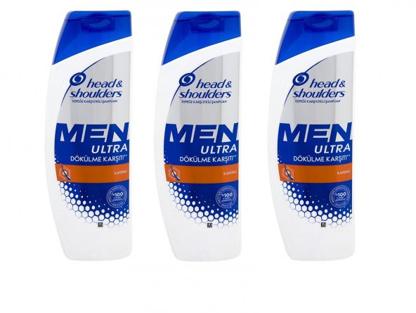 Head Shoulders Men Ultra Erkek Saç Dökülmelerine Şampuan 400ml x3