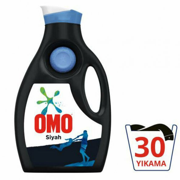 Omo Sıvı Siyah Konsantre Çamaşır Deterjanı 30 Yıkama 1950 Ml