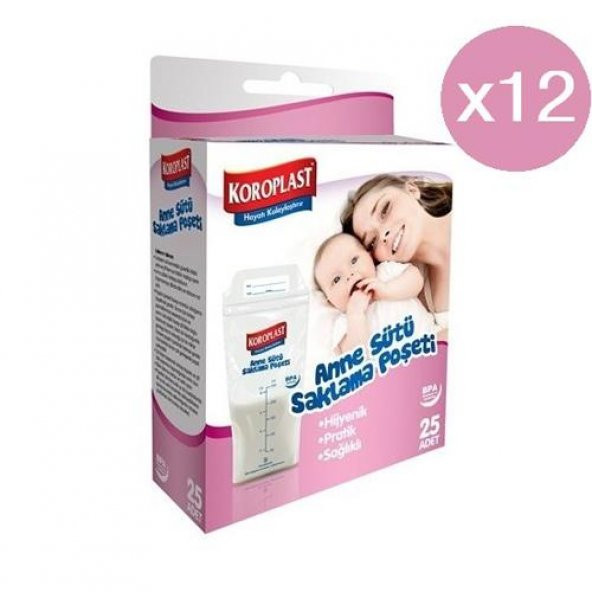 Koroplast Anne Sütü Saklama Poşeti 25li - 3