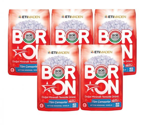 Boron Doğal Mineralli Temizlik Ürünü 4 Kg x 5 Adet