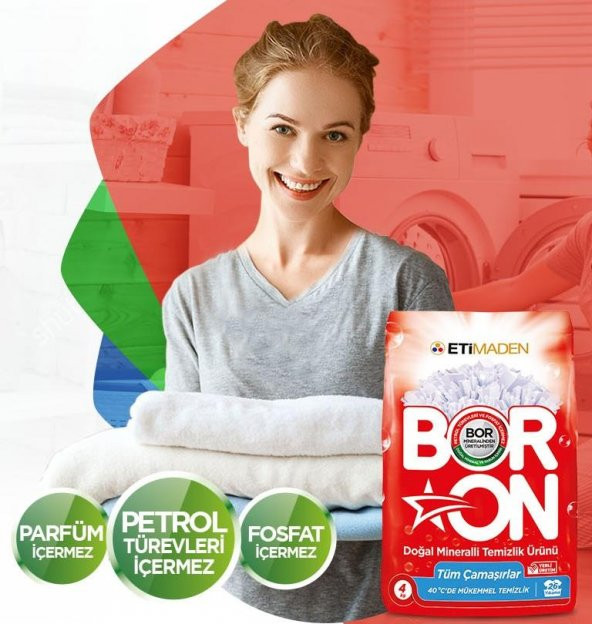 Boron Doğal Mineralli Temizlik Ürünü 4 Kg x 5 Adet - 2