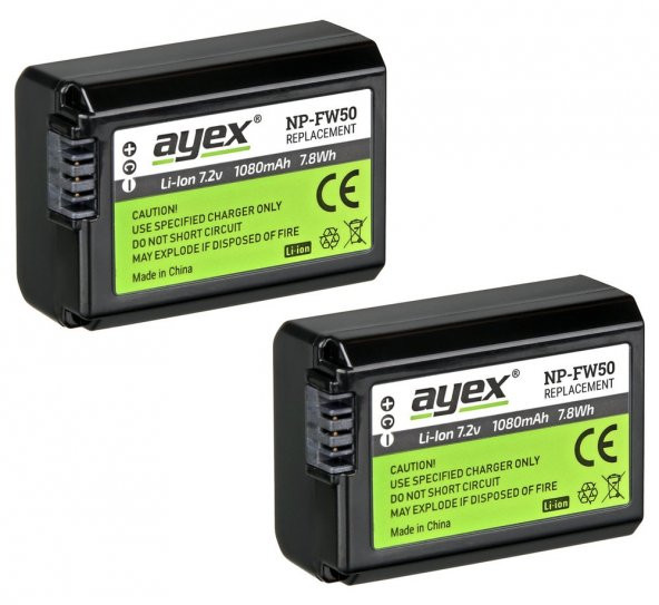 Sony A6500 İçin Ayex AX-A6500 Battery Grip + 2 Ad. NP-FW50 - 11
