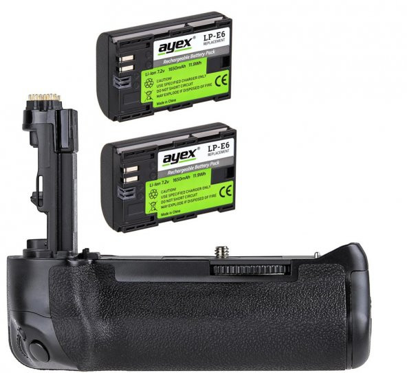 Canon EOS 7D Mark II İçin Ayex AX-7DII Battery Grip + 2 Ad. LP-E6