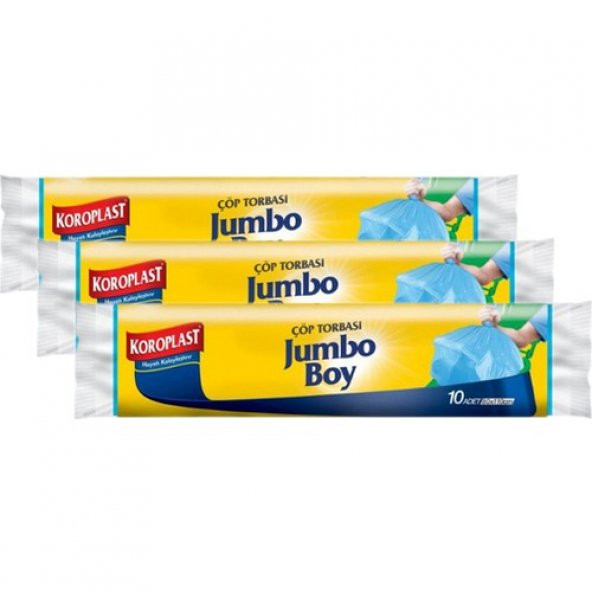 Koroplast Güçlü Jumbo Çöp Torbası 10lu x 3 Paket (80*110) - 2