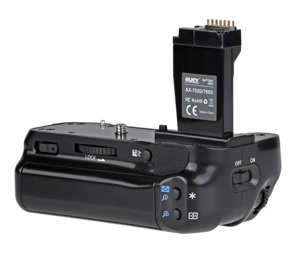 Canon EOS 750D, 760D, 8000D İçin Ayex AX-750D Battery Grip - 4