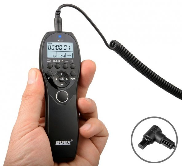 Canon 1D 5D 6D 7D Serileri 50D 40D 30D 20D 10D İçin Ayex AX-3 N3 - 3