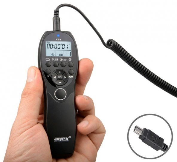 Nikon Z7, Z6, D90, D600, D610, D750 İçin Ayex AX-3 DC2 Zaman - 3