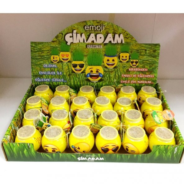 Emojili  Çim adam orijinal lisanslı ürün emoji çim adam 24 adet