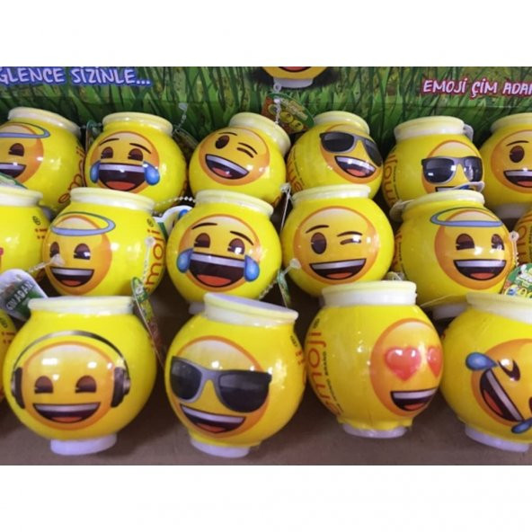 Emojili  Çim adam orijinal lisanslı ürün emoji çim adam 24 adet - 3