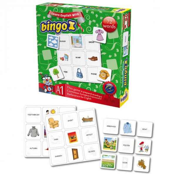 Eğitici Oyuncak Bingo 2 İngilizce Kutu Oyunu - 1