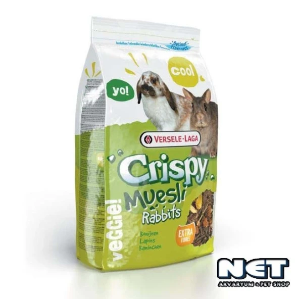 Verselelaga Crispy Muesli Rabbit 1 kg. Skt:03/2026 Tavşan  İçin Karışık Yem - 2