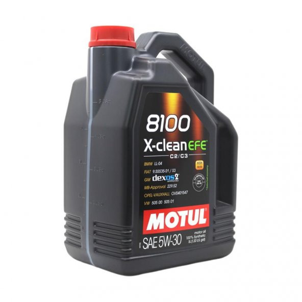 Motul 8100 X-Clean EFE 5W-30 5 Lt Tam Sentetik Motor Yağı (4 Adet) - 2