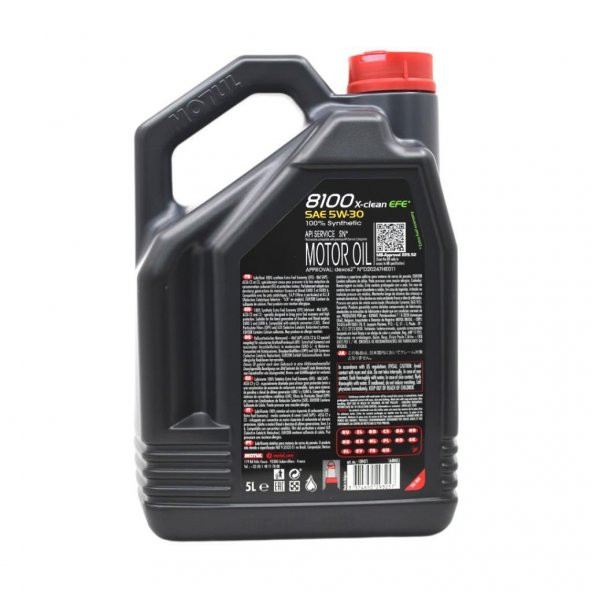 Motul 8100 X-Clean EFE 5W-30 5 Lt Tam Sentetik Motor Yağı (2 Adet) - 4