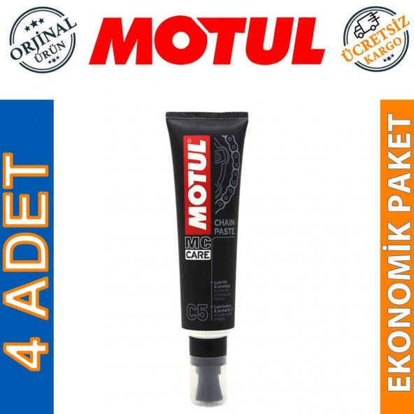 Motul C5 Chain Paste 150 ML Zincir Yağlama Kremi (4 Adet)