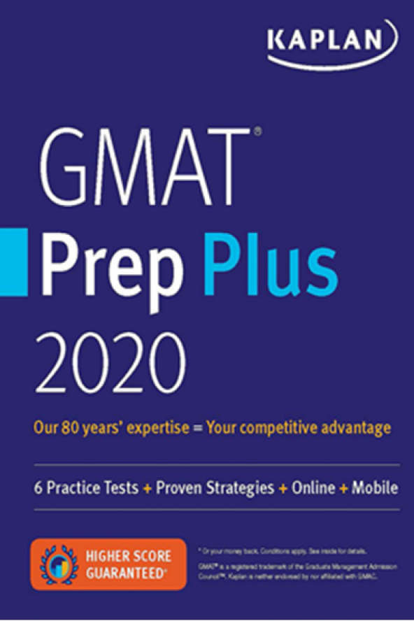 2020 GMAT Prep Plus Kaplan Publishing