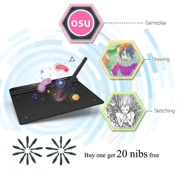 XP-Pen G640 OSU Tablet Ultrathin Graphic Tablet 6x4 inch Digital - 7