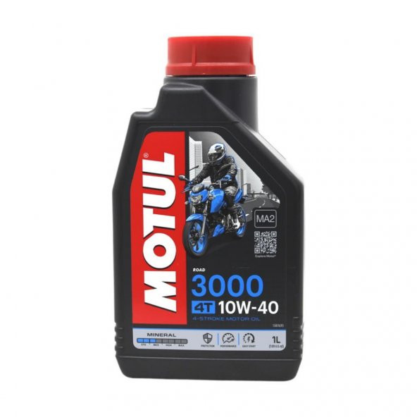 Motul 3000 10W-40 4T 1 Lt 4 Zamanlı Motosiklet Motor Yağı