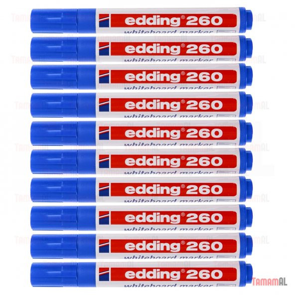 30 ADET (ALMAN EDDİNG) BEYAZ TAHTA KALEMİ KIRMIZI SİYAH MAVİ - 8