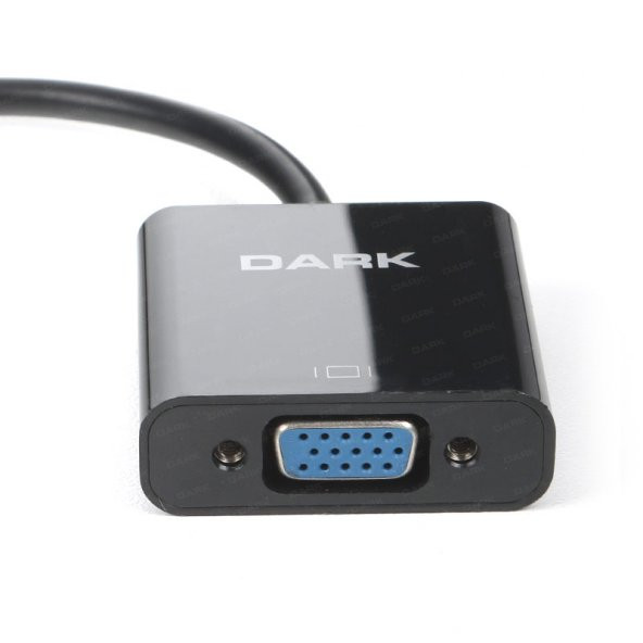 Dark micro HDMI - VGA Aktif Dijital- Analog Dönüştürücü (DK-HD-AHDMICROXVGA)