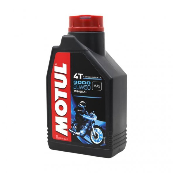 Motul 3000 20W-50 4T 1 Lt 4 Zamanlı Motosiklet Motor Yağı (4 Adet) - 3