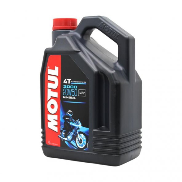 Motul 3000 20W-50 4T 4 Lt 4 Zamanlı Motosiklet Motor Yağı (2 Adet) - 3