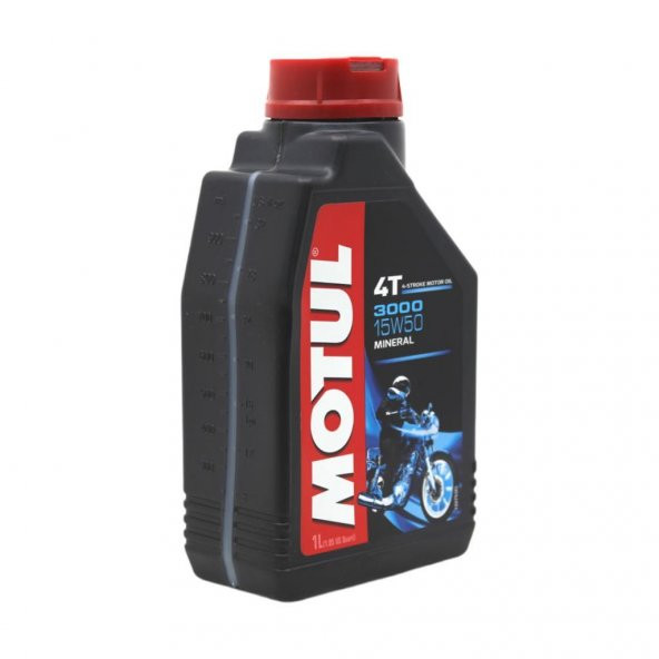 Motul 3000 15W-50 4T 1 Lt 4 Zamanlı Motosiklet Motor Yağı (6 Adet) - 2