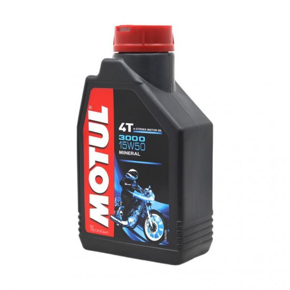 Motul 3000 15W-50 4T 1 Lt 4 Zamanlı Motosiklet Motor Yağı (6 Adet) - 3