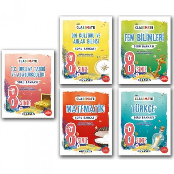 Okyanus 8. Sınıf Classmate 5 Ders + Deneme Set 6 Kitap