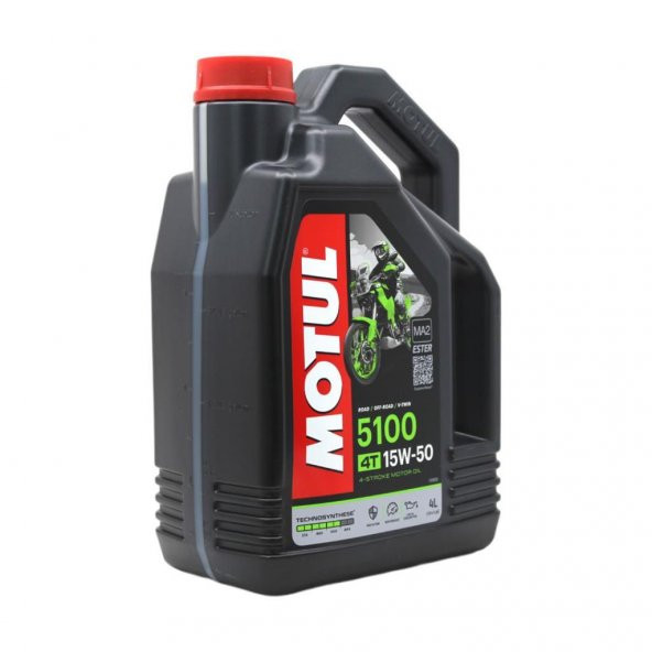 Motul 5100 15W-50 4T 4 Lt 4 Zamanlı Motosiklet Motor Yağı (2 Adet) - Resim 2