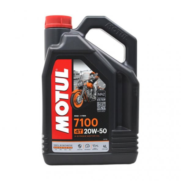 Motul 7100 4T 20W-50 4 Lt 4 Zamanlı Motosiklet Motor Yağı