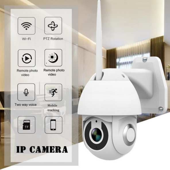 IP Mini Speed Dome Kamera Mobil Kontrol