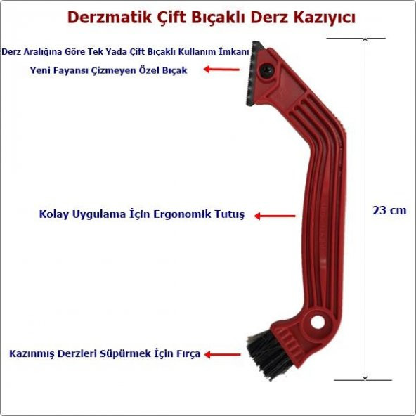 Derzmatik Hazır Derz Dolgu Beyaz + Derz Kazıyıcı Set - 2