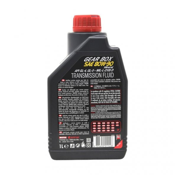 Motul GearBox 80W-90 1 Lt Şanzıman ve Diferansiyel Yağı - 4