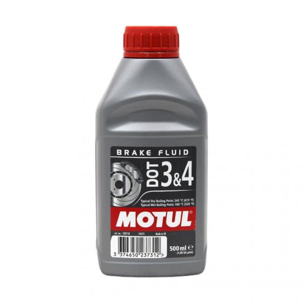 Motul Dot 3 & 4  Brake Fluid 500 ML Fren Hidrolik Yağı