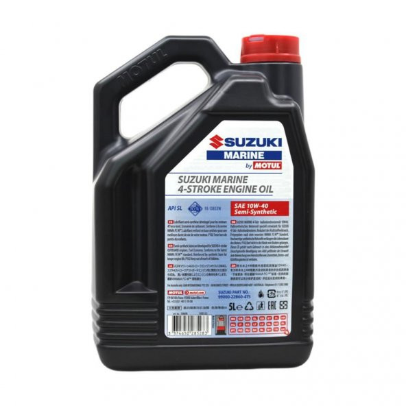 Motul Suzuki Marine 4T SAE 10W-40 5 Lt Tekne Motor Yağı - 4