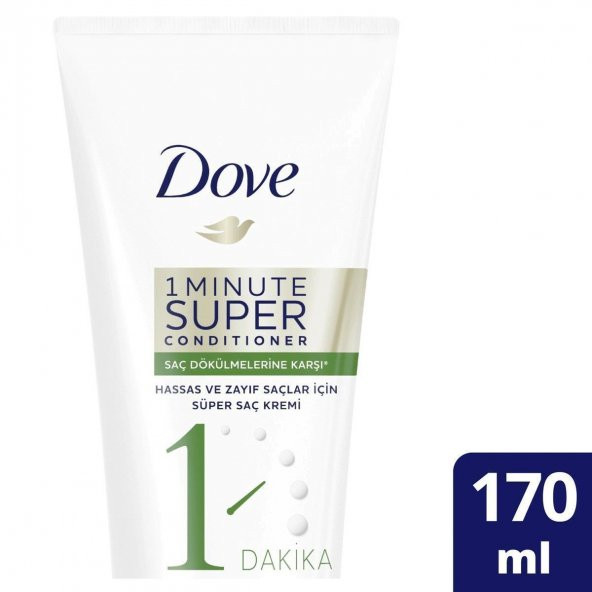 Dove 1 Dakika Süper Saç Dökülmelerine Karşı Saç Bakım Kremi 170 Ml