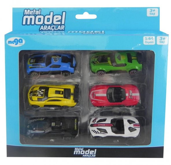 Die cast 6Lı Metal Model Araçlar