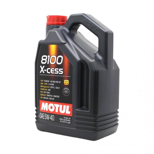 Motul 8100 X-cess 5W-40 4 Lt Tam Sentetik Motor Yağı - 3