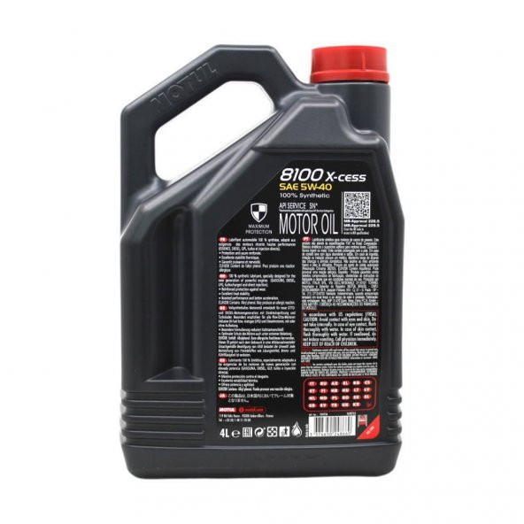 Motul 8100 X-cess 5W-40 4 Lt Tam Sentetik Motor Yağı - 4