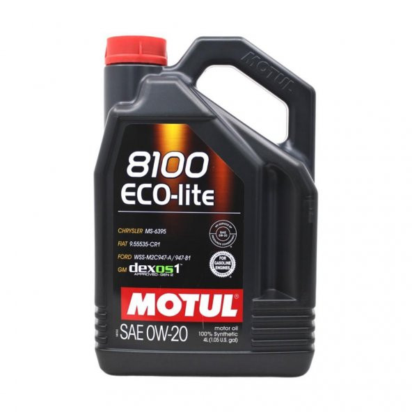 Motul 8100 Eco-Lite 0W-20 4 Lt Tam Sentetik Motor Yağı