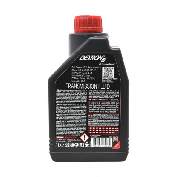 Motul Dexron III 1 Lt Technosynthese Otomatik Şanzıman Yağı - 4